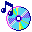 cd with music note