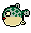 green pufferfish gif